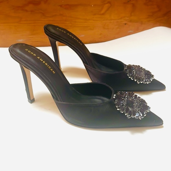 Good American- CINDER-F*CKING-RELLA JEWELED MULE size 9.5 - Picture 5 of 6